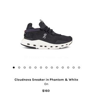Oncloud Cloudnova Sneaker in Phantom and White